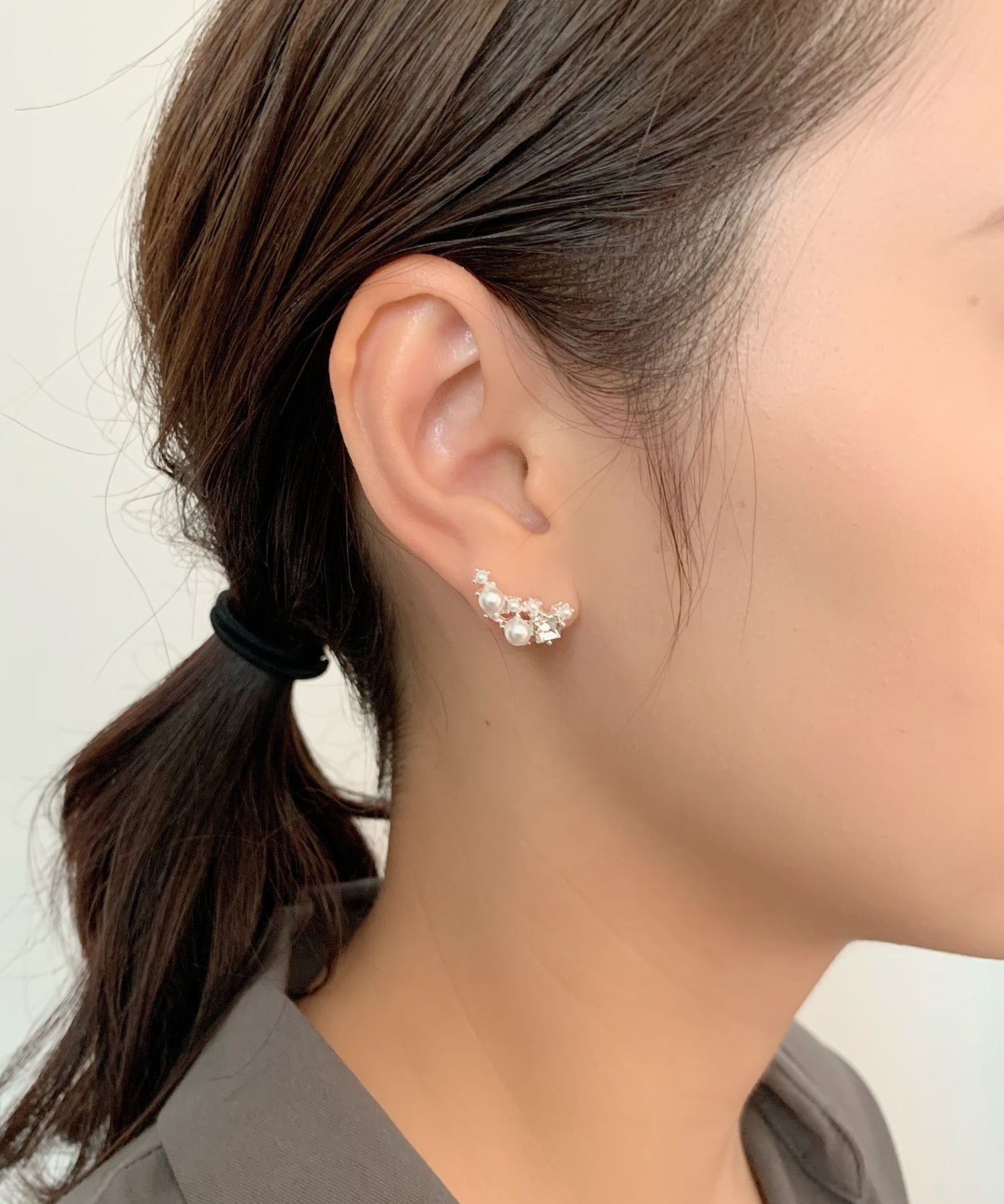 ciite' シーテ ピアス（両耳用） パールビジューピアス (両耳用)