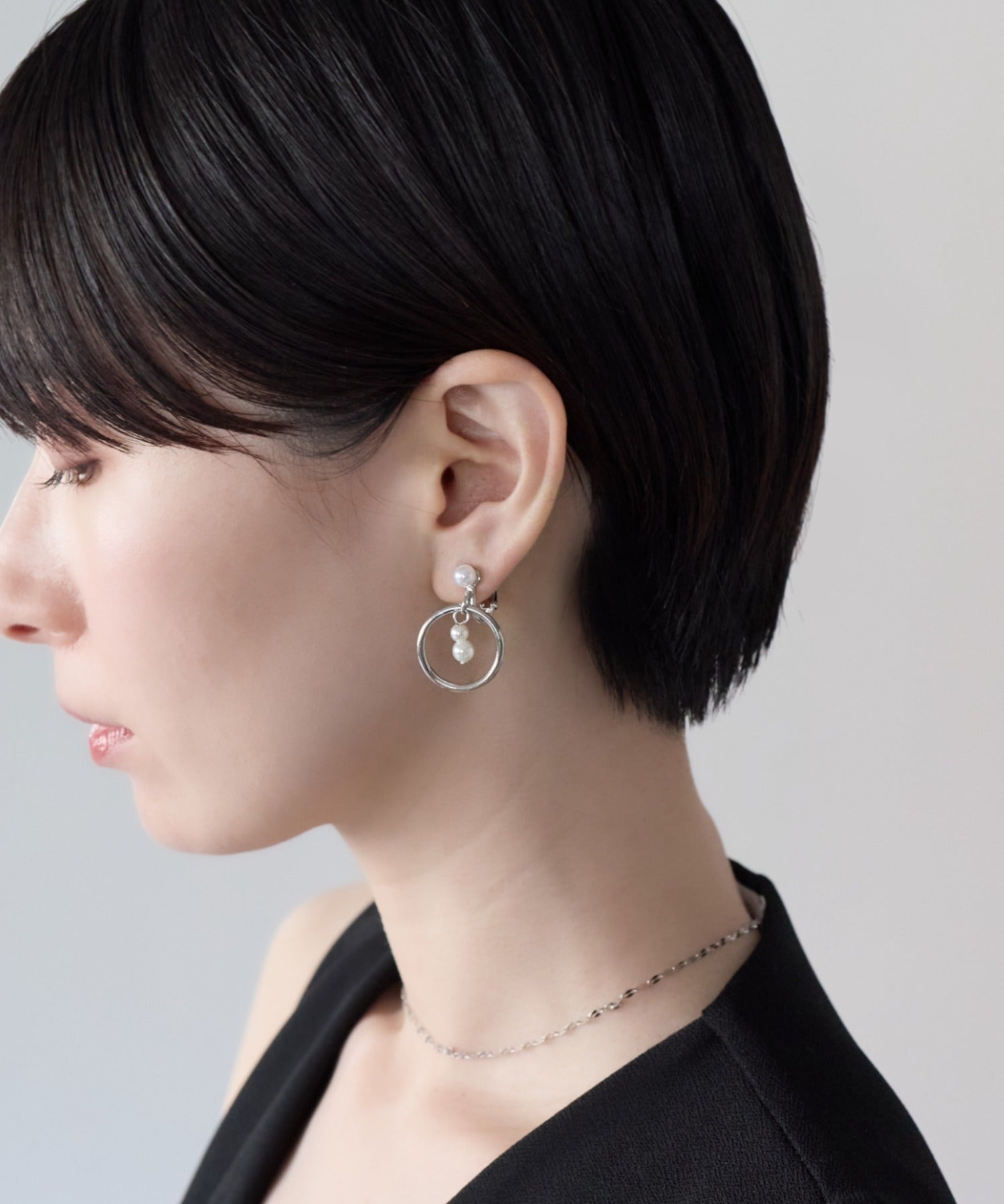 ciite' シーテ イヤリング シリコン付 デザインパール イヤリング