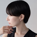 ciite' シーテ イヤリング シリコン付 リボンデザイン イヤリング