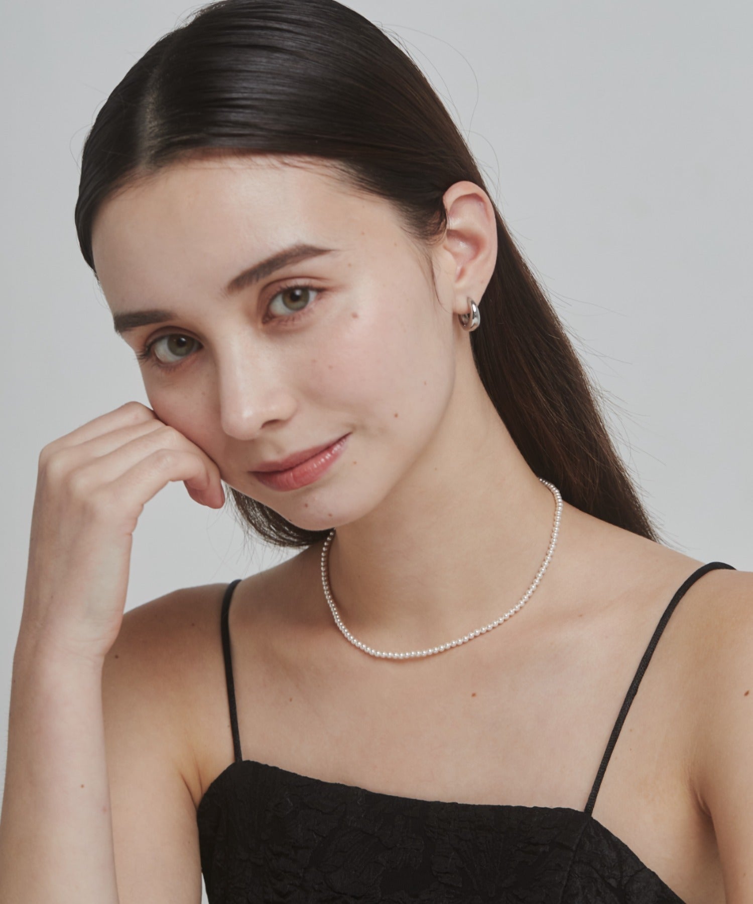 ciite' シーテ ネックレス 【 金属アレルギー対応 】 シンプルパールネックレス サージカルステンレス