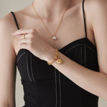 ciite' シーテ ブレスレット 【 金属アレルギー対応 】 ハートペンダント ブレスレット サージカルステンレス