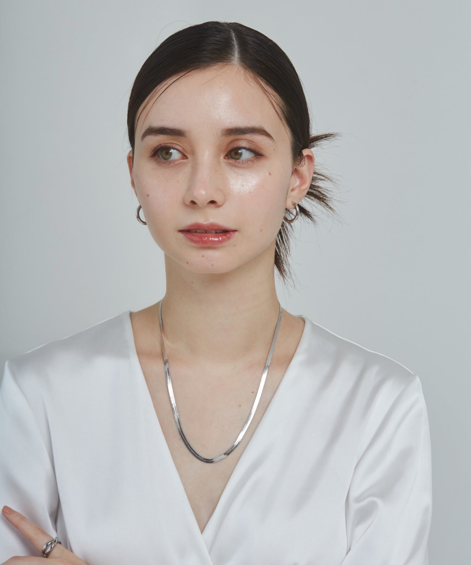 ciite' シーテ ネックレス 【 金属アレルギー対応 】 4mm スネークチェーンネックレス サージカルステンレス