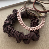 ciite' シーテ ヘアゴム チョコブラウンゴム ヘアゴムセット