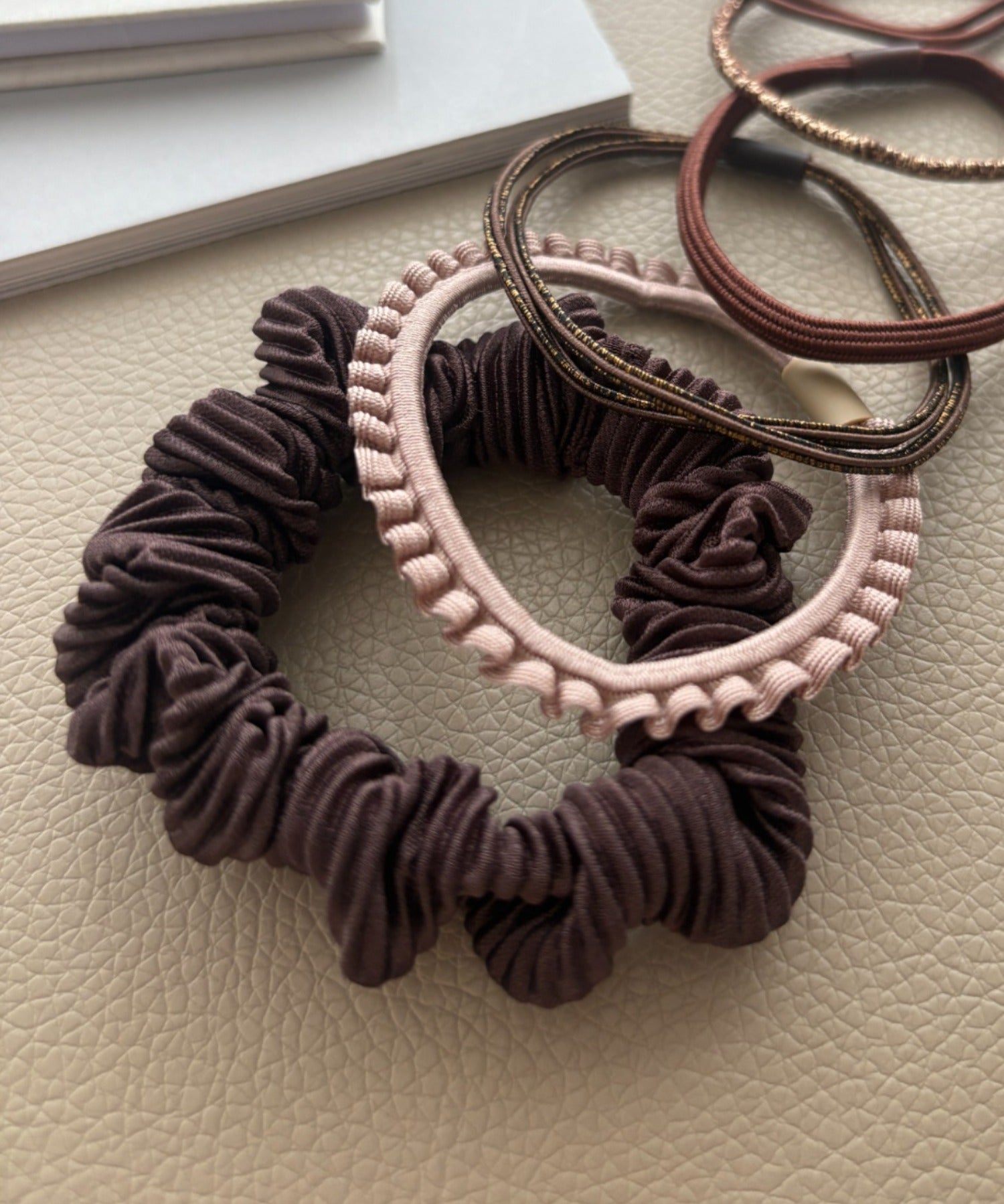 ciite' シーテ ヘアゴム チョコブラウンゴム ヘアゴムセット