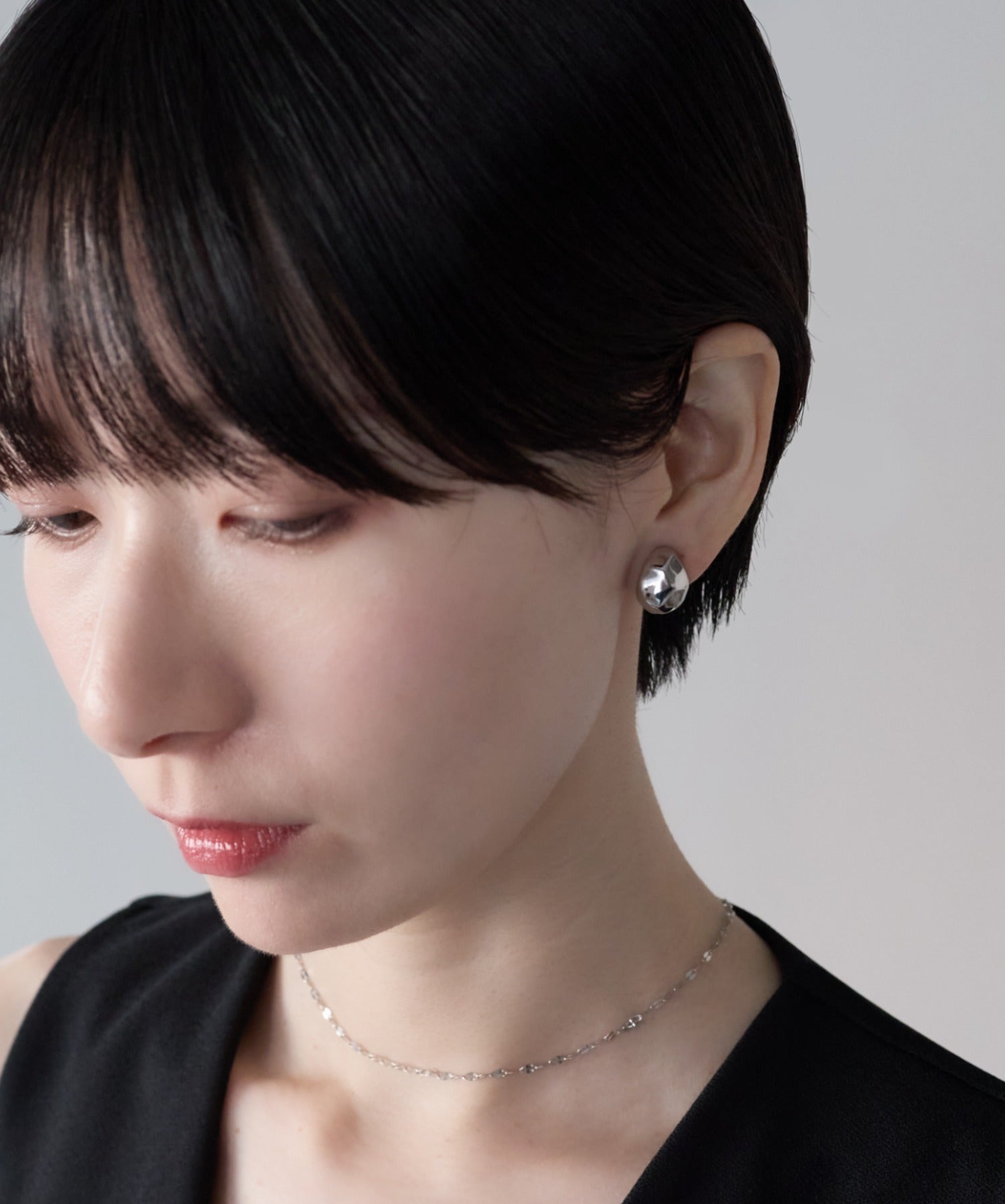 ciite' シーテ イヤリング シリコン付 デザインメタル イヤリング