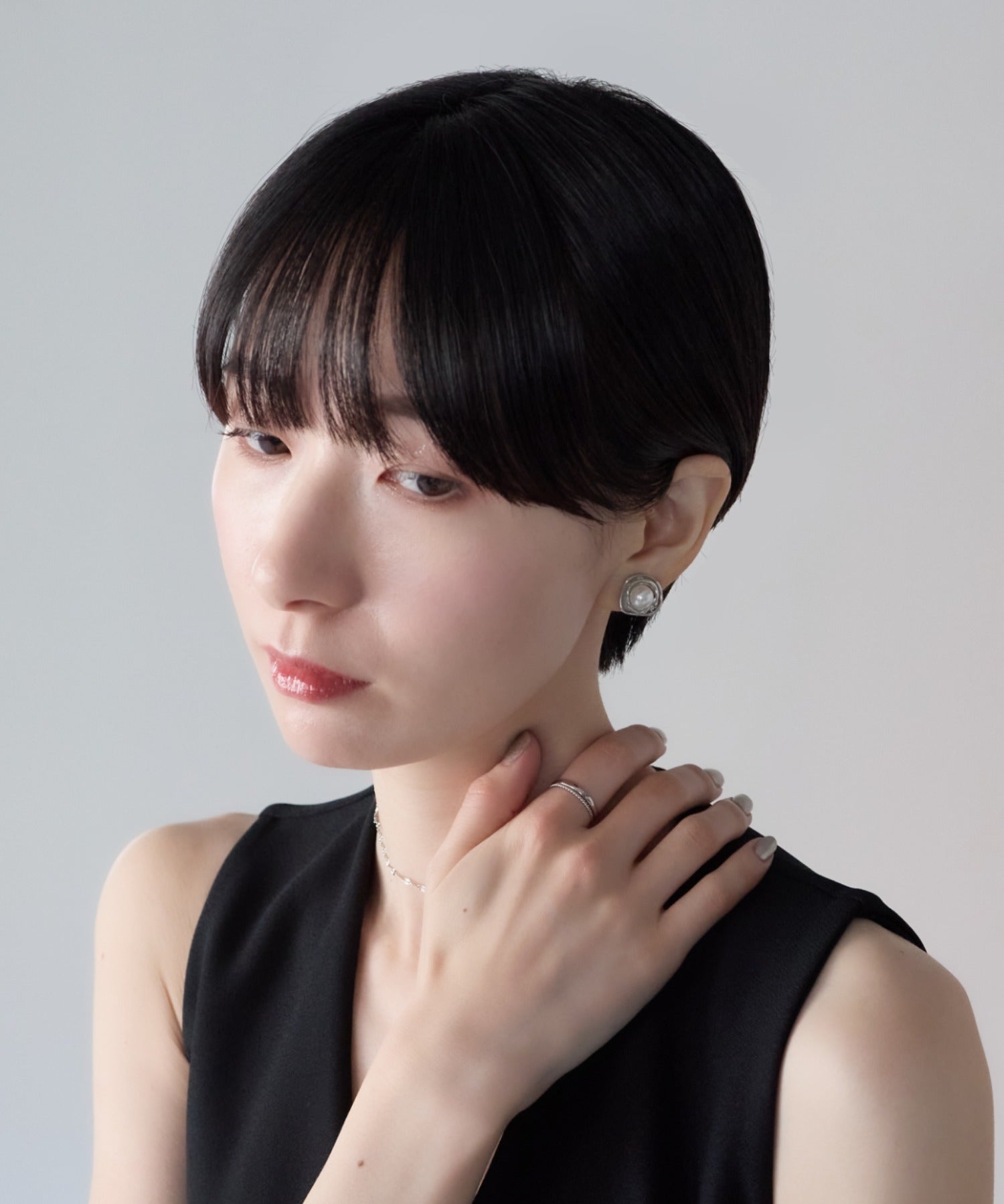 ciite' シーテ イヤリング シリコン付 デザインパール イヤリング