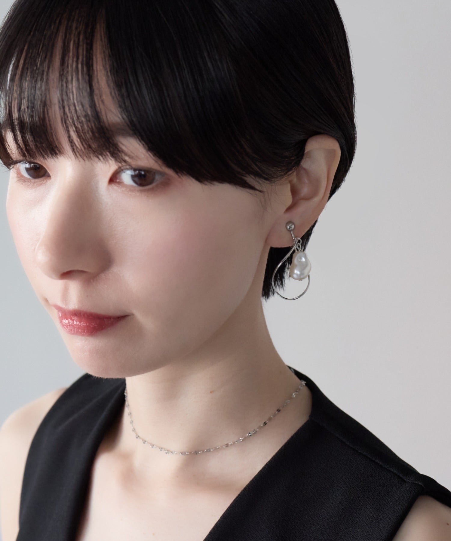 ciite' シーテ イヤリング シリコン付 デザインパール イヤリング