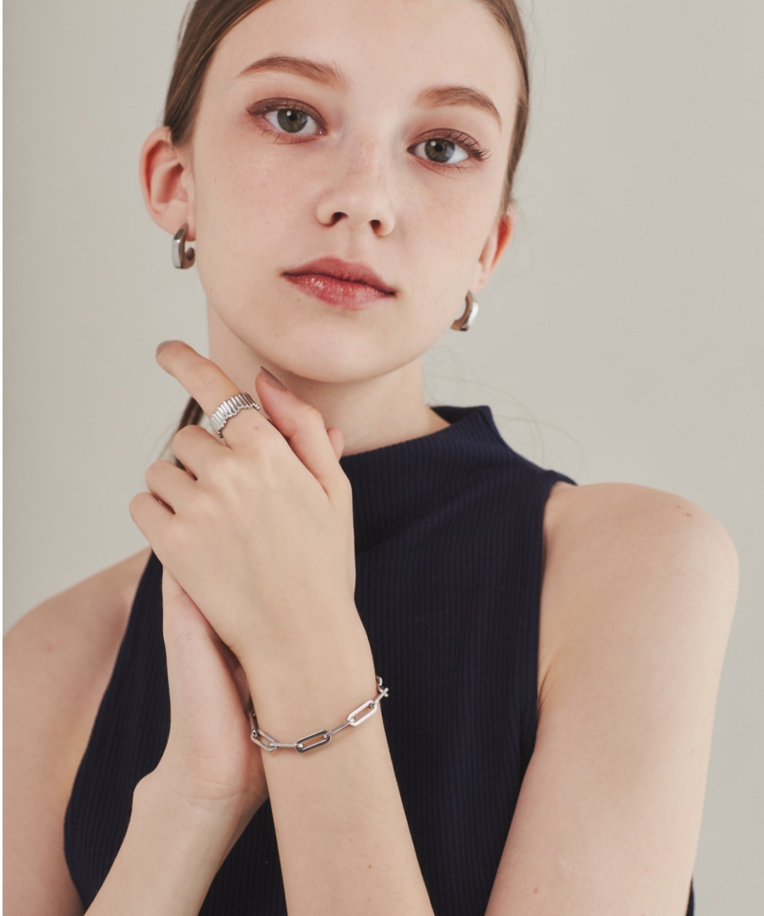 ciite' シーテ ブレスレット 【 金属アレルギー対応 】 シンプルチェーンブレスレット サージカルステンレス