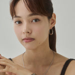 ciite' シーテ ピアス（両耳用） 【 金属アレルギー対応 】オーバルフープピアス サージカルステンレス（両耳用）