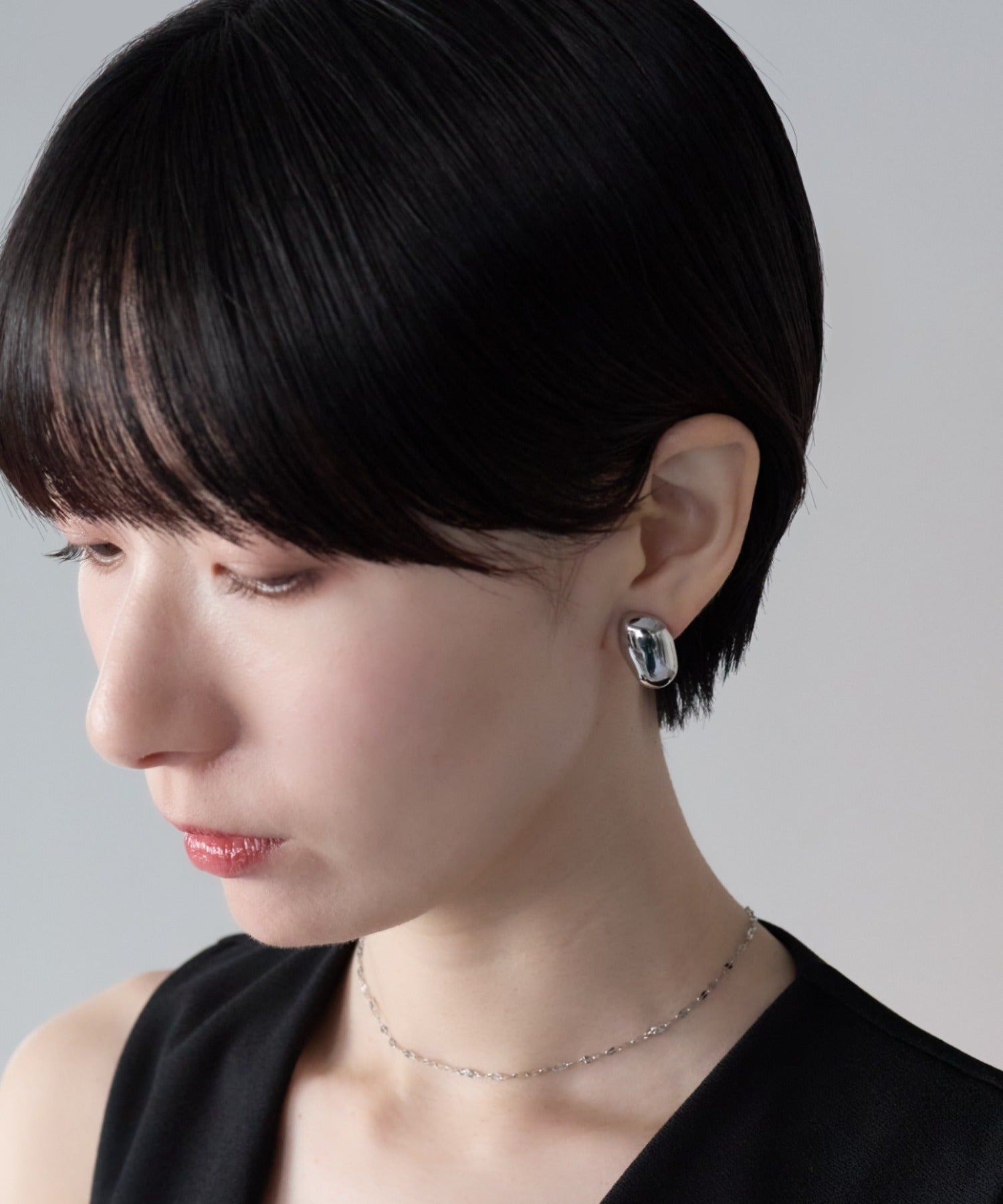 ciite' シーテ イヤリング シリコン付 メタルデザイン イヤリング