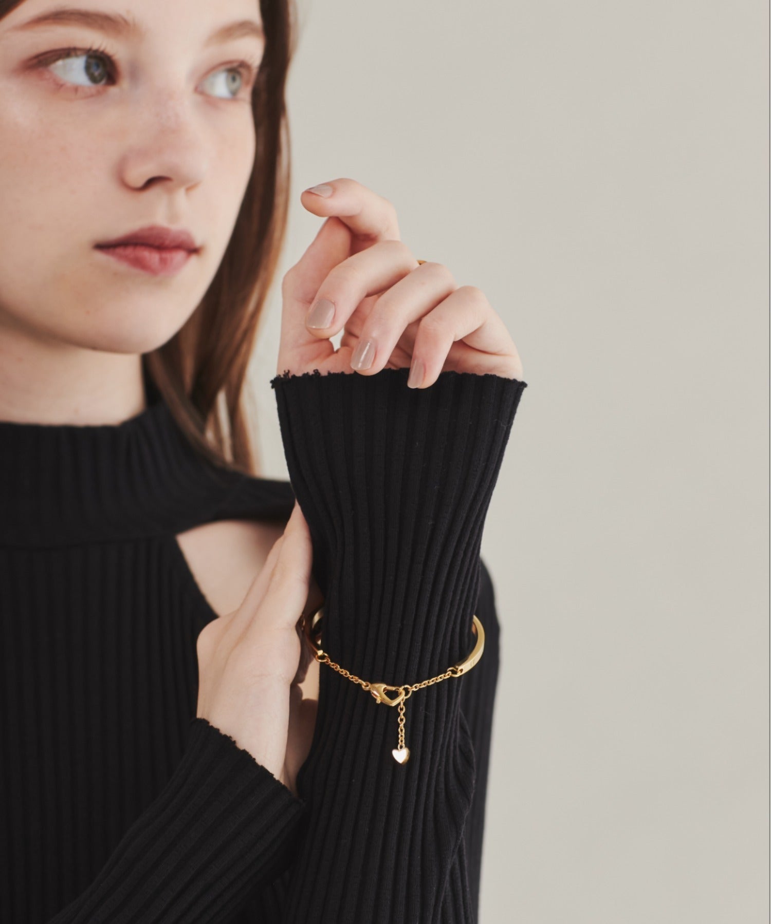 ciite' シーテ ブレスレット 【 金属アレルギー対応 】 ハートビジュー シンプルブレスレット / バングル サージカルステンレス