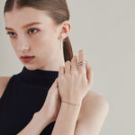 ciite' シーテ ブレスレット 【 金属アレルギー対応 】グリッターチェーンブレスレット サージカルステンレス