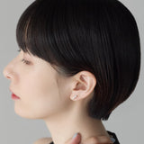 ciite' シーテ ピアス（両耳用） 【金属アレルギー対応】レクタングルバー ピアス