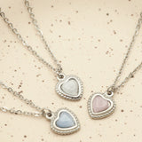 ciite' シーテ ネックレス 【 金属アレルギー対応 】 パステルカラー ハートネックレス サージカルステンレス