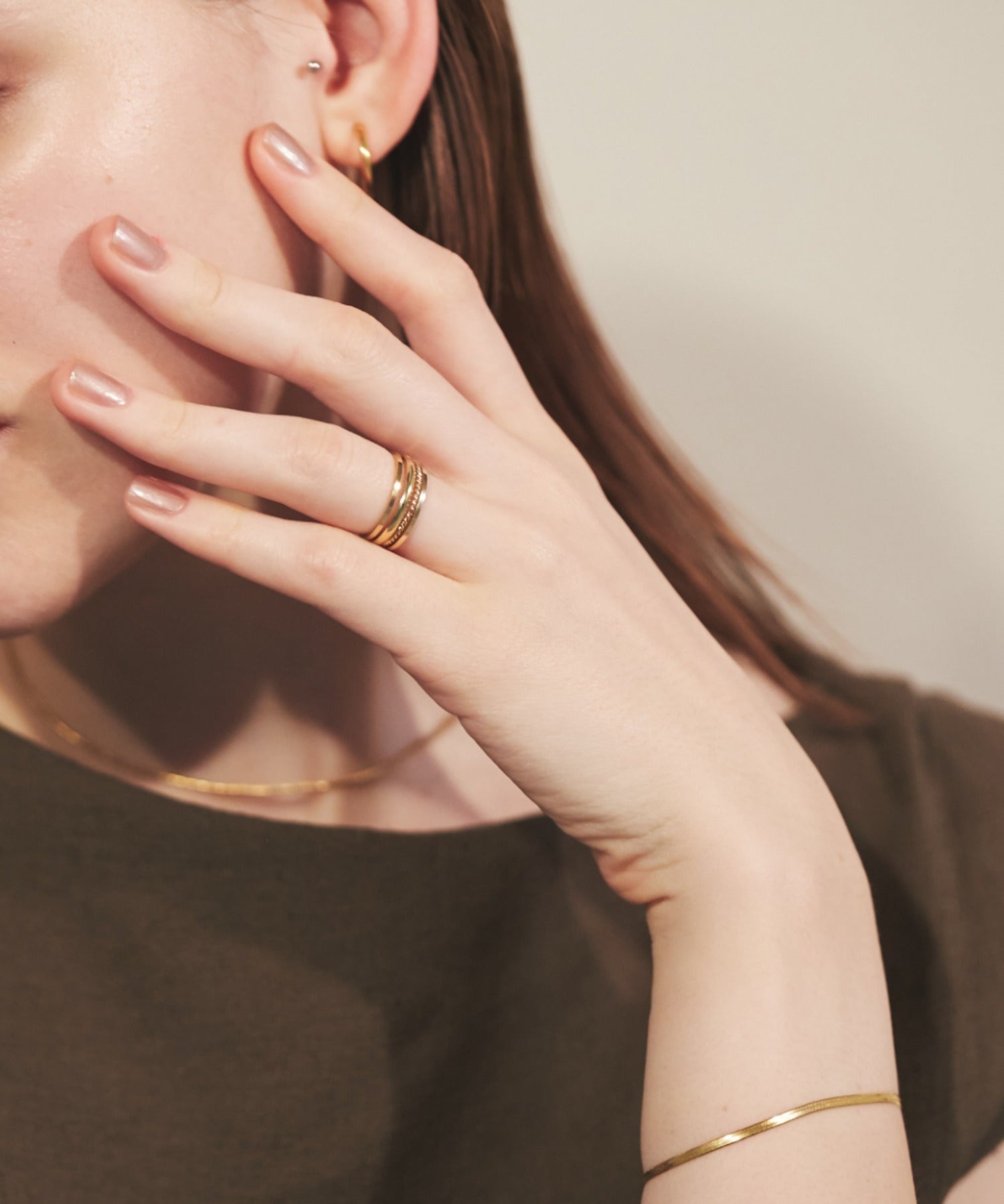 ciite' シーテ リング 【 金属アレルギー対応 】シンプルリング 4個セット サージカルステンレス