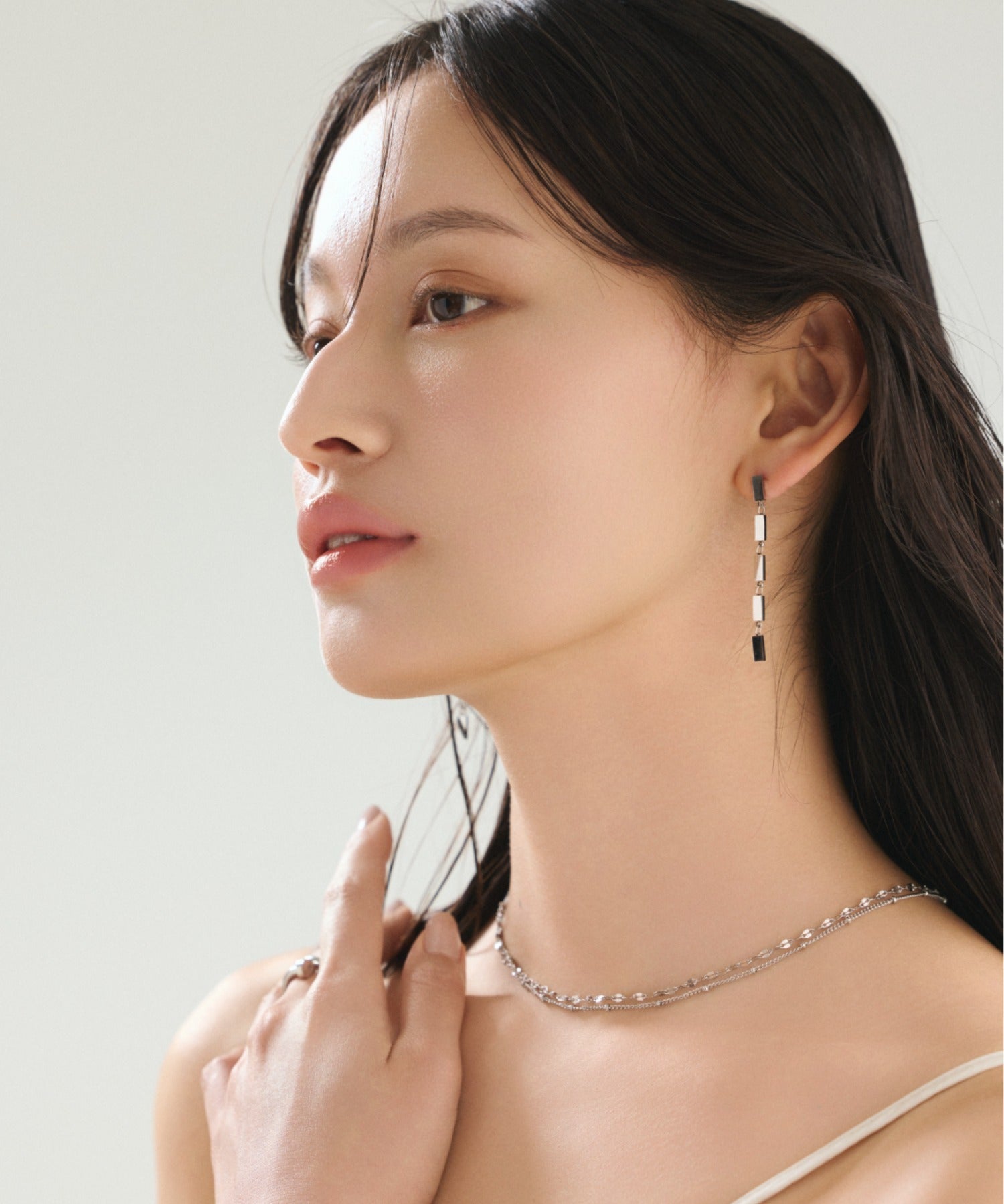 ciite' シーテ ネックレス 【 金属アレルギー対応 】 2連チェーンネックレス サージカルステンレス