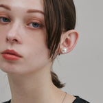 ciite' シーテ イヤリング 【 金属アレルギー対応 】 シンプルパールイヤリング サージカルステンレス (両耳用)