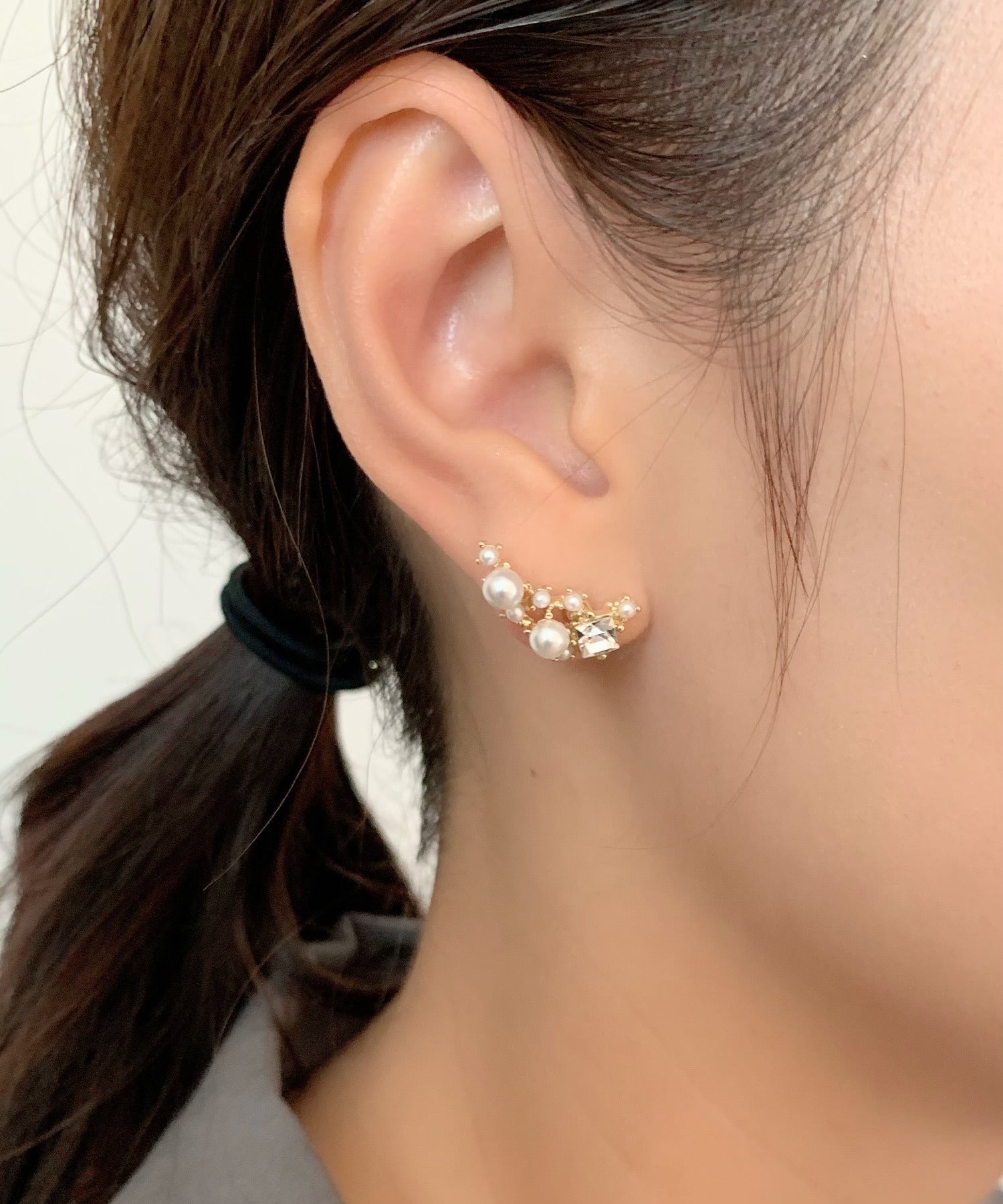 ciite' シーテ ピアス（両耳用） パールビジューピアス (両耳用)