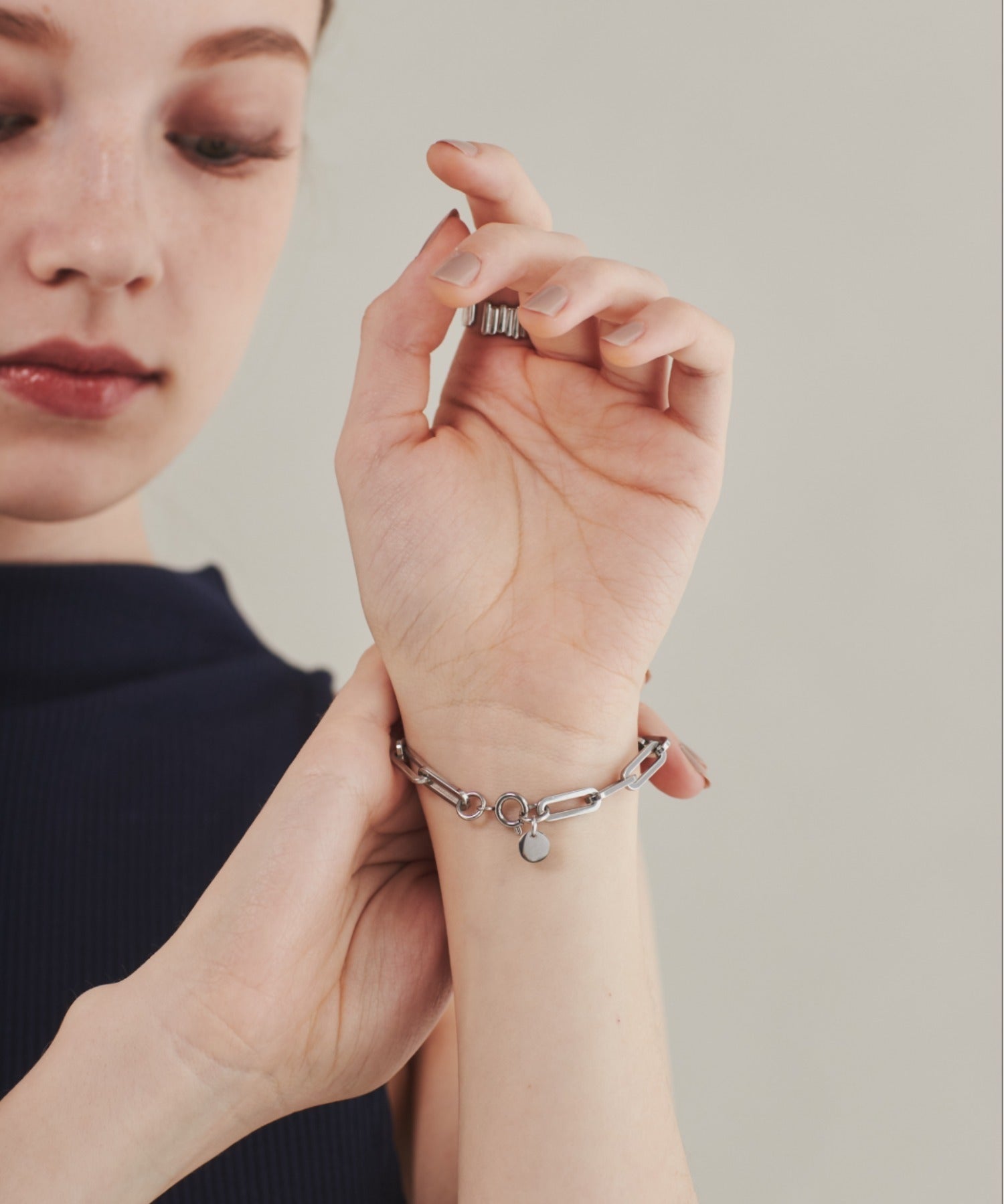 ciite' シーテ ブレスレット 【 金属アレルギー対応 】 シンプルチェーンブレスレット サージカルステンレス