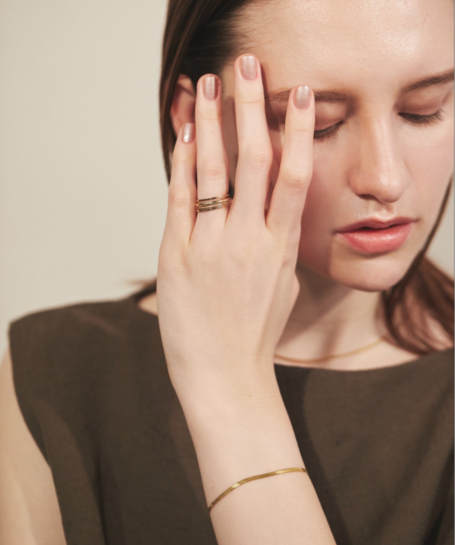 ciite' シーテ リング 【 金属アレルギー対応 】シンプルリング 4個セット サージカルステンレス