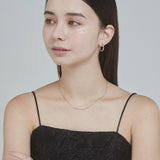 ciite' シーテ ネックレス 【 金属アレルギー対応 】 チェーンネックレス 2セット サージカルステンレス （38～43cm, 40～45cm）