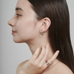 ciite' シーテ ピアス（両耳用） 【 金属アレルギー対応 】 シンプルフープイヤリング 3ペアセット サージカルステンレス (両耳用)