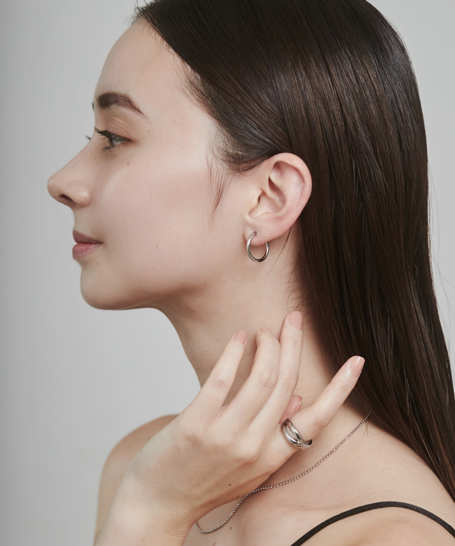 ciite' シーテ ピアス（両耳用） 【 金属アレルギー対応 】 シンプルフープイヤリング 3ペアセット サージカルステンレス (両耳用)