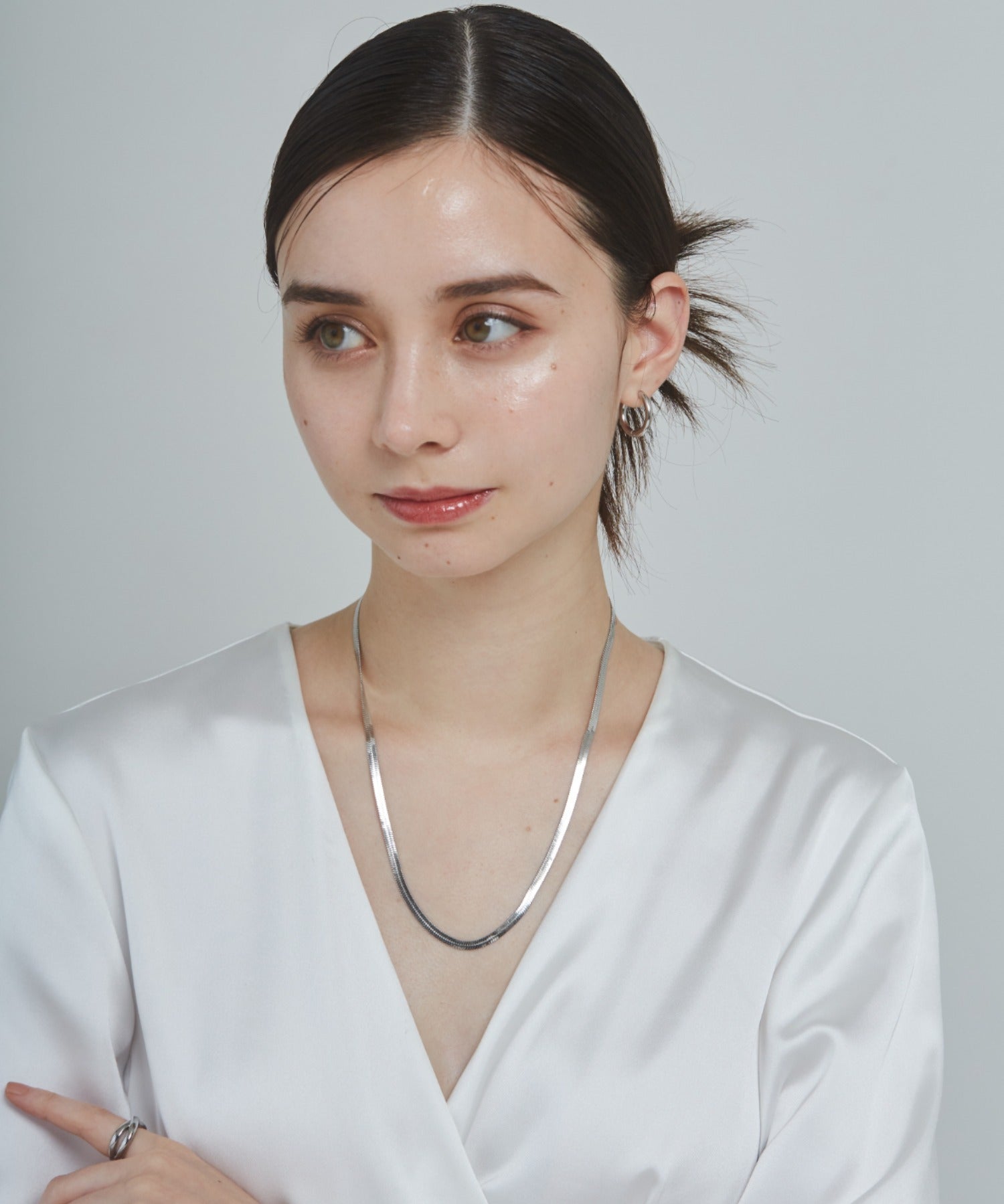 ciite' シーテ ネックレス 【 金属アレルギー対応 】 4mm スネークチェーンネックレス サージカルステンレス