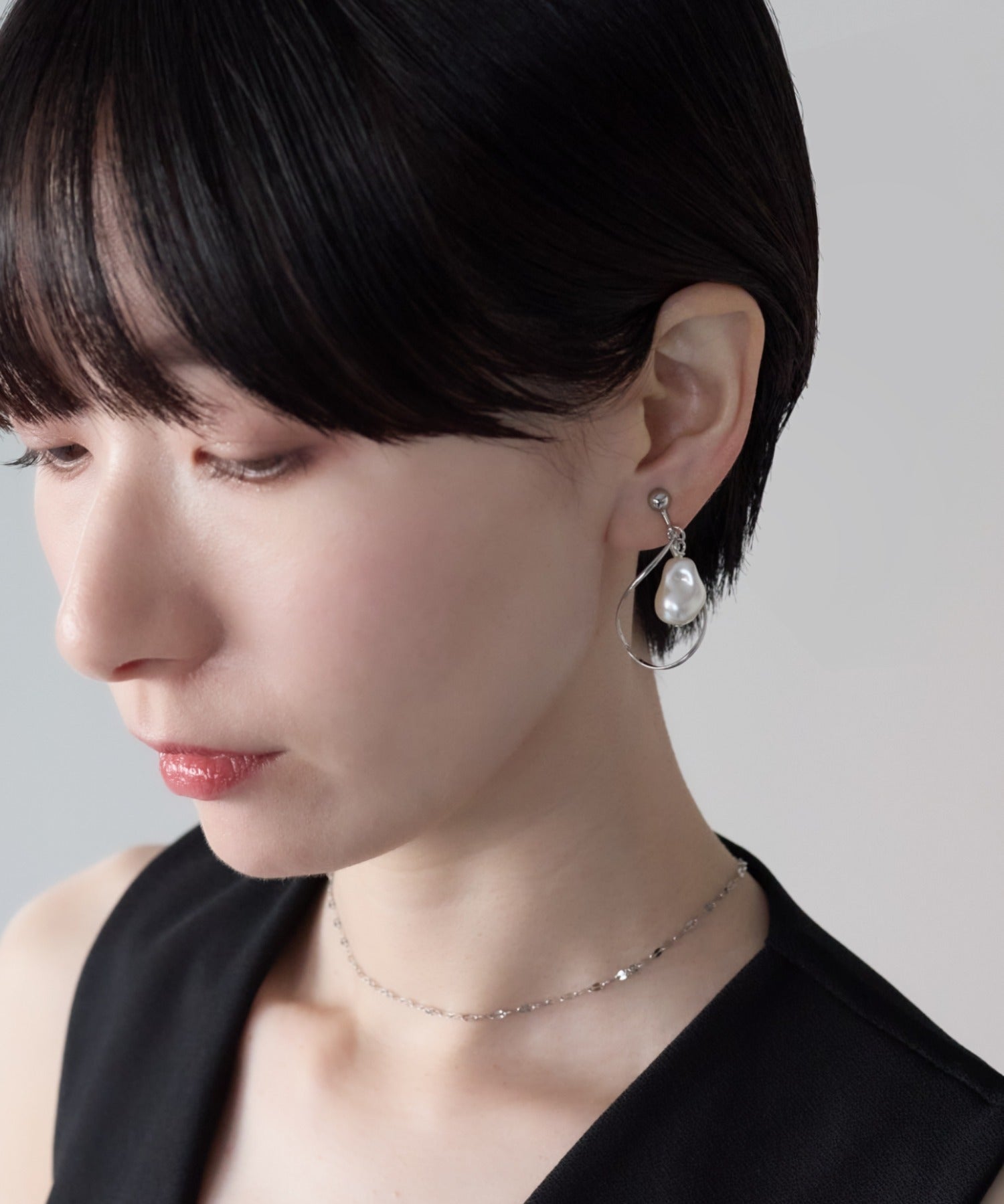 ciite' シーテ イヤリング シリコン付 デザインパール イヤリング