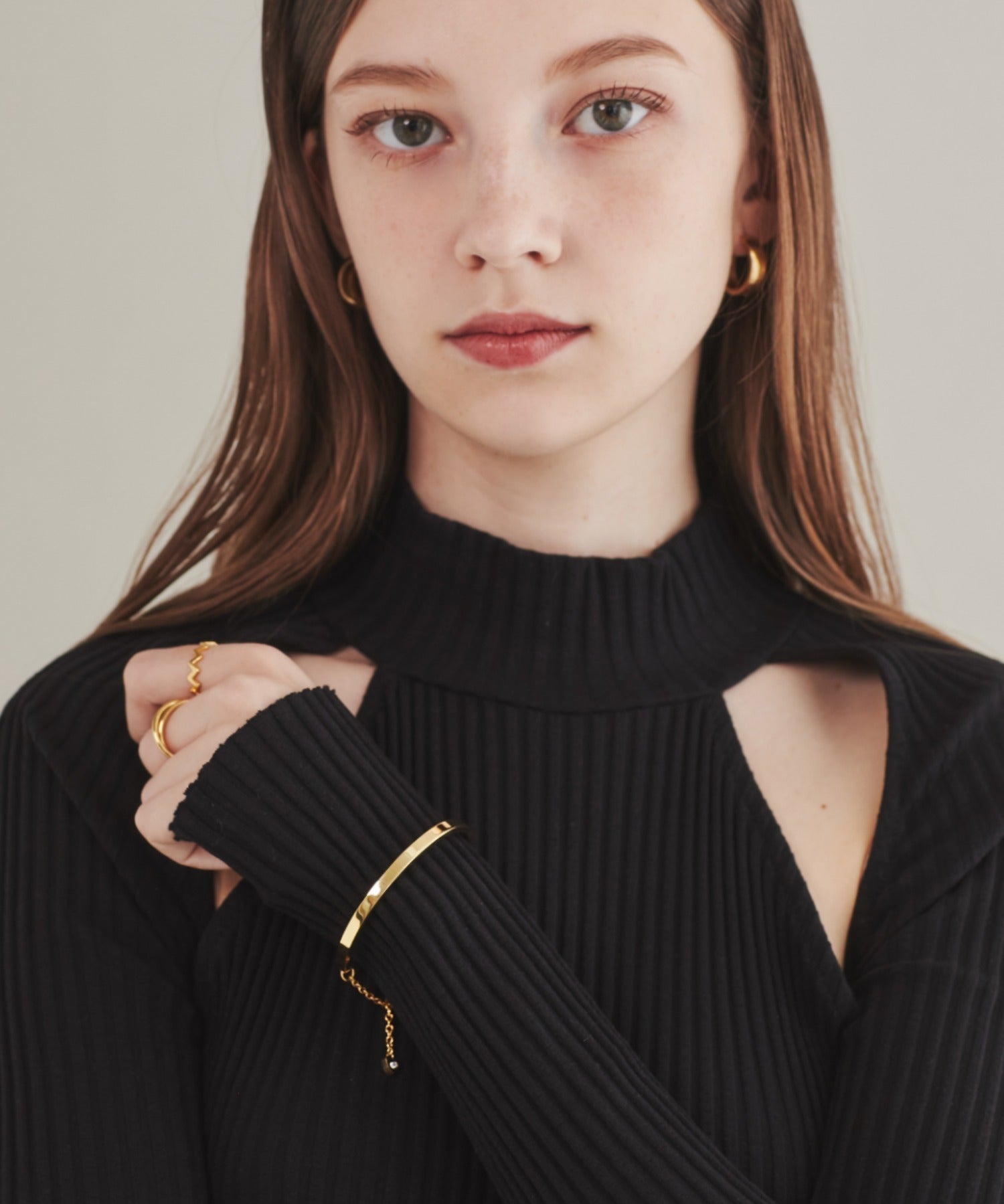 ciite' シーテ ブレスレット 【 金属アレルギー対応 】 ハートビジュー シンプルブレスレット / バングル サージカルステンレス