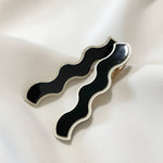 ciite' シーテ ヘアアクセサリー ウェーブデザインヘアピン 2個セット