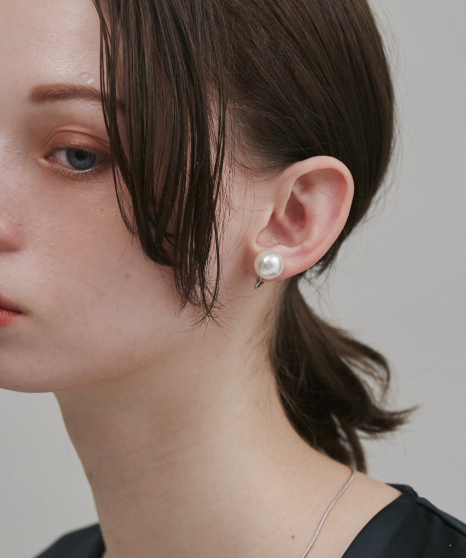 ciite' シーテ イヤリング 【 金属アレルギー対応 】 シンプルパールイヤリング サージカルステンレス (両耳用)