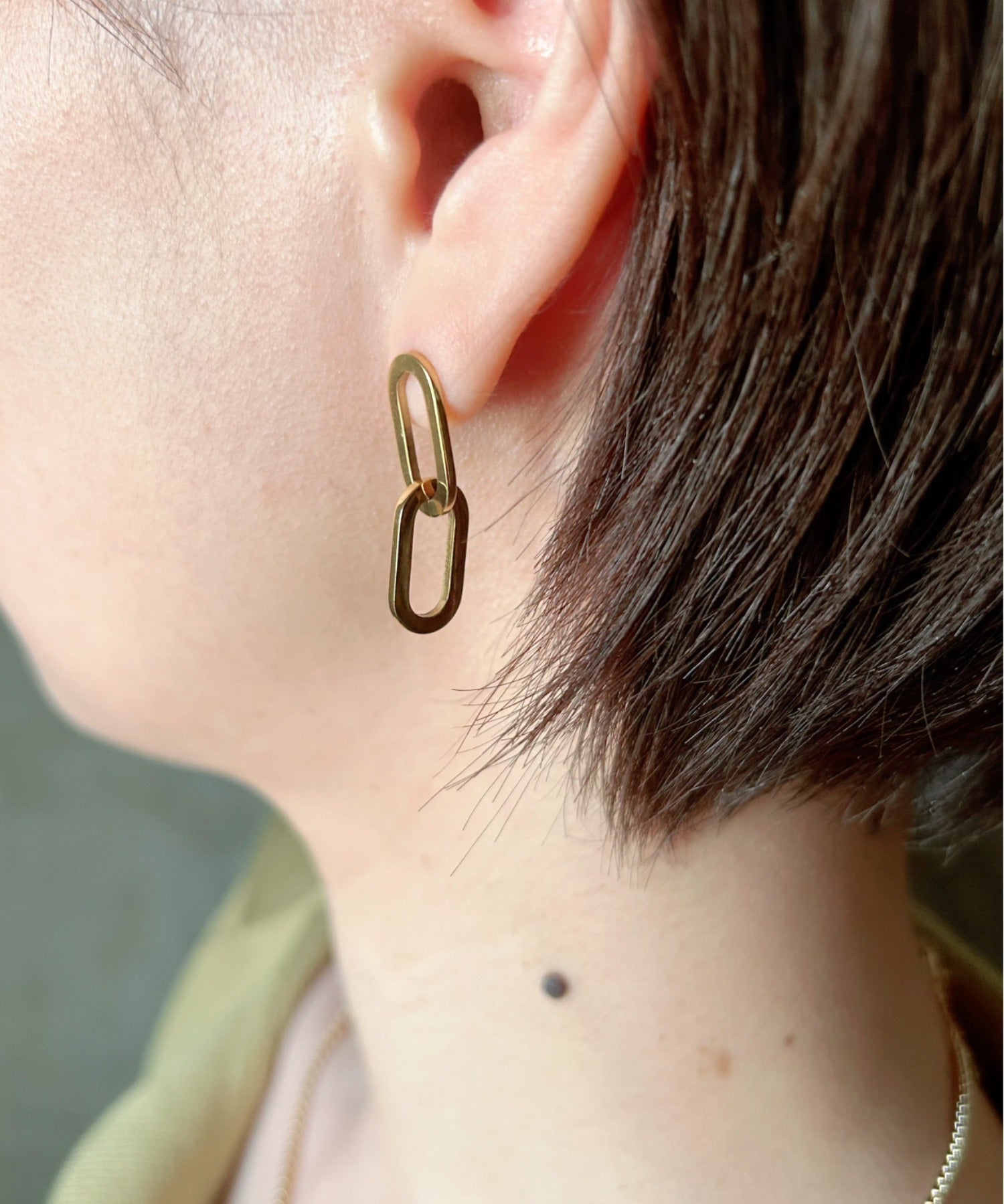 ciite' シーテ ピアス（両耳用） 【 金属アレルギー対応 】 オーバルピアス サージカルステンレス (両耳用)