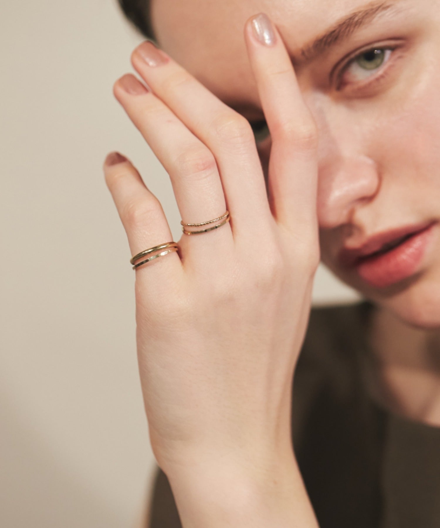 ciite' シーテ リング 【 金属アレルギー対応 】シンプルリング 4個セット サージカルステンレス