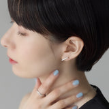 ciite' シーテ ピアス（両耳用） 【金属アレルギー対応】レクタングルバー ピアス