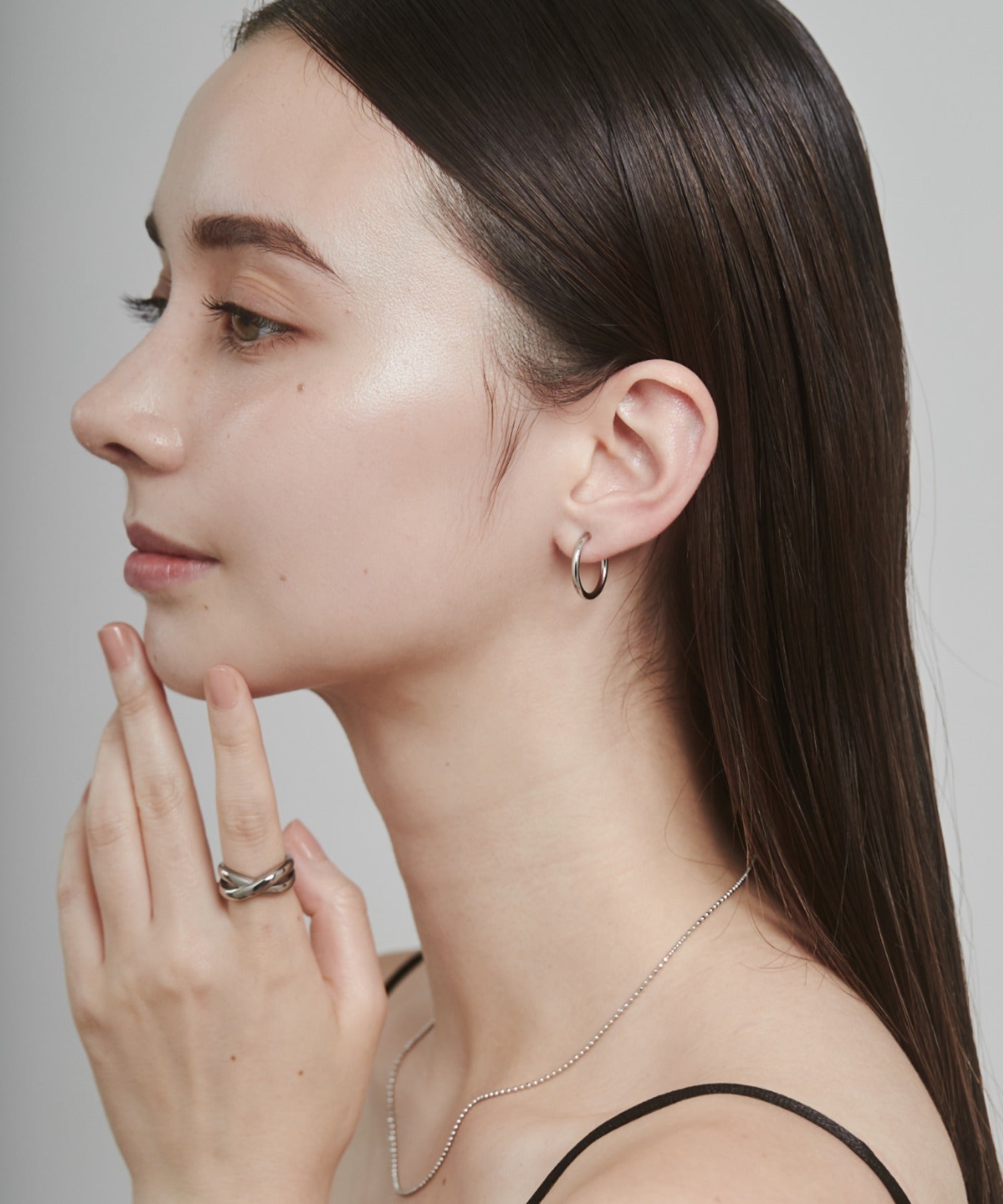 ciite' シーテ ピアス（両耳用） 【 金属アレルギー対応 】 シンプルフープイヤリング 3ペアセット サージカルステンレス (両耳用)