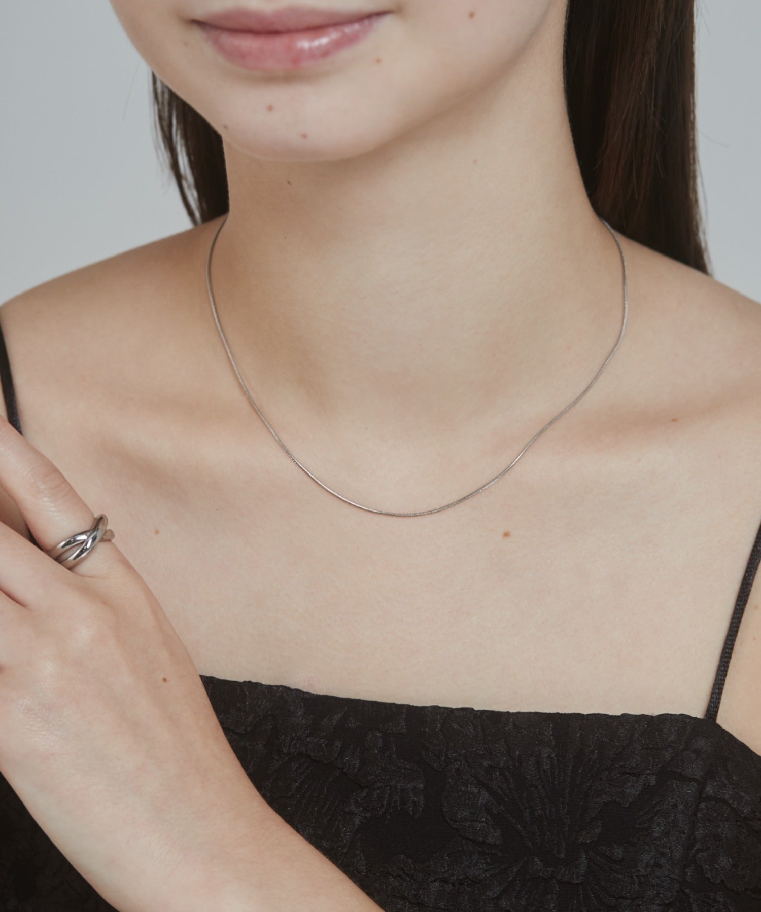 ciite' シーテ ネックレス 【 金属アレルギー対応 】 チェーンネックレス 2セット サージカルステンレス （38～43cm, 40～45cm）