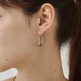 ciite' シーテ ピアス（両耳用） 【 金属アレルギー対応 】オーバルフープピアス サージカルステンレス（両耳用）