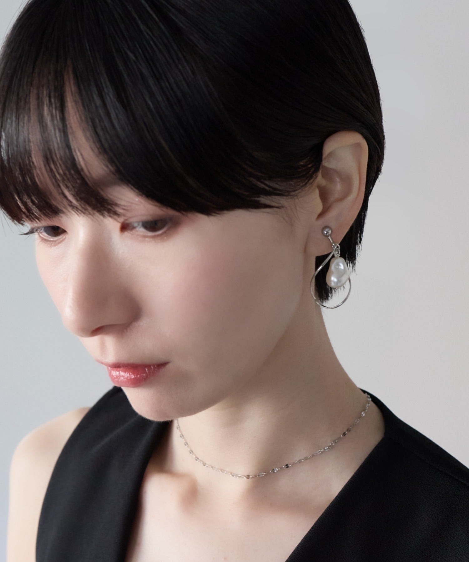 ciite' シーテ イヤリング シリコン付 デザインパール イヤリング