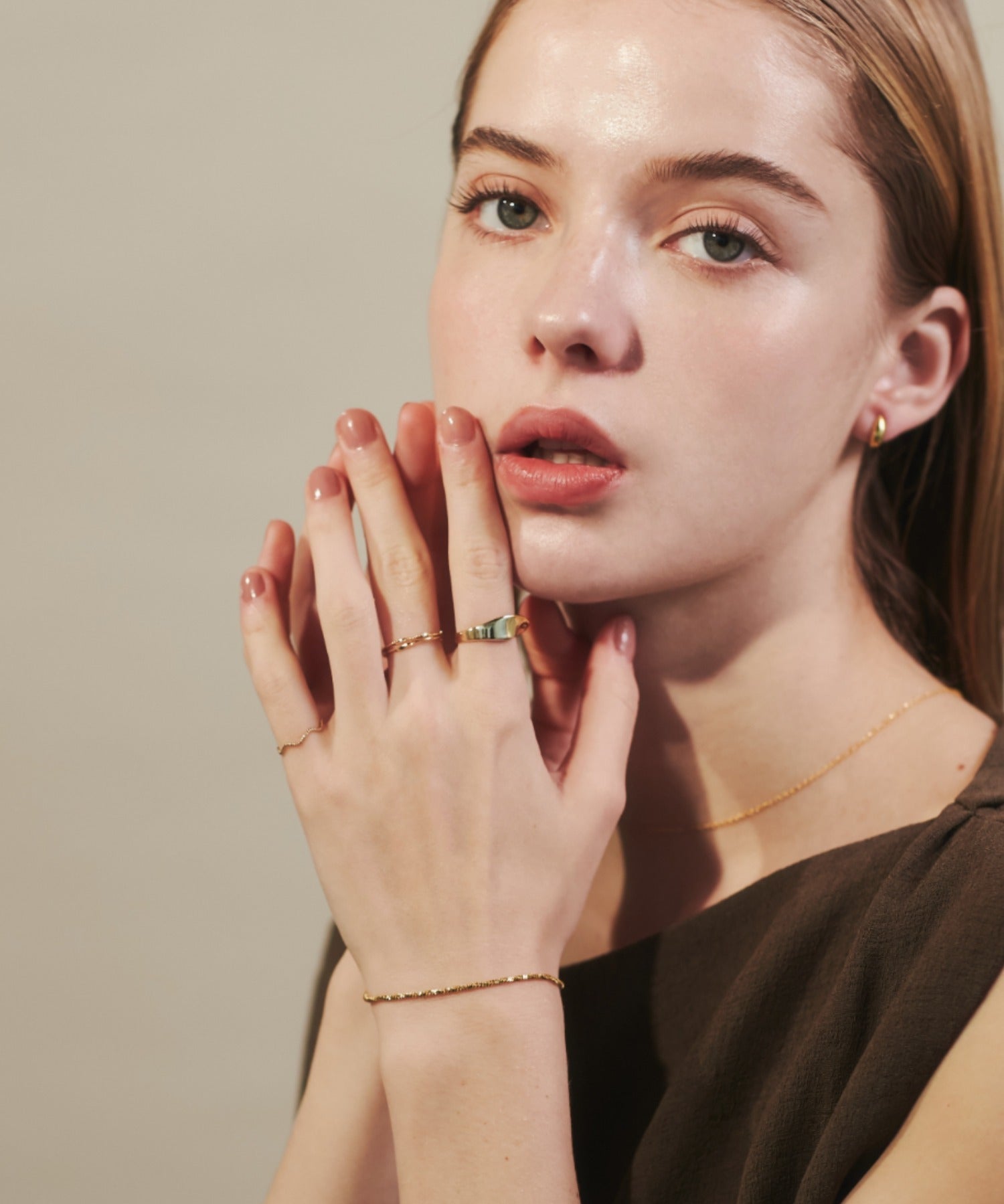 ciite' シーテ ブレスレット 【 金属アレルギー対応 】グリッターチェーンブレスレット サージカルステンレス