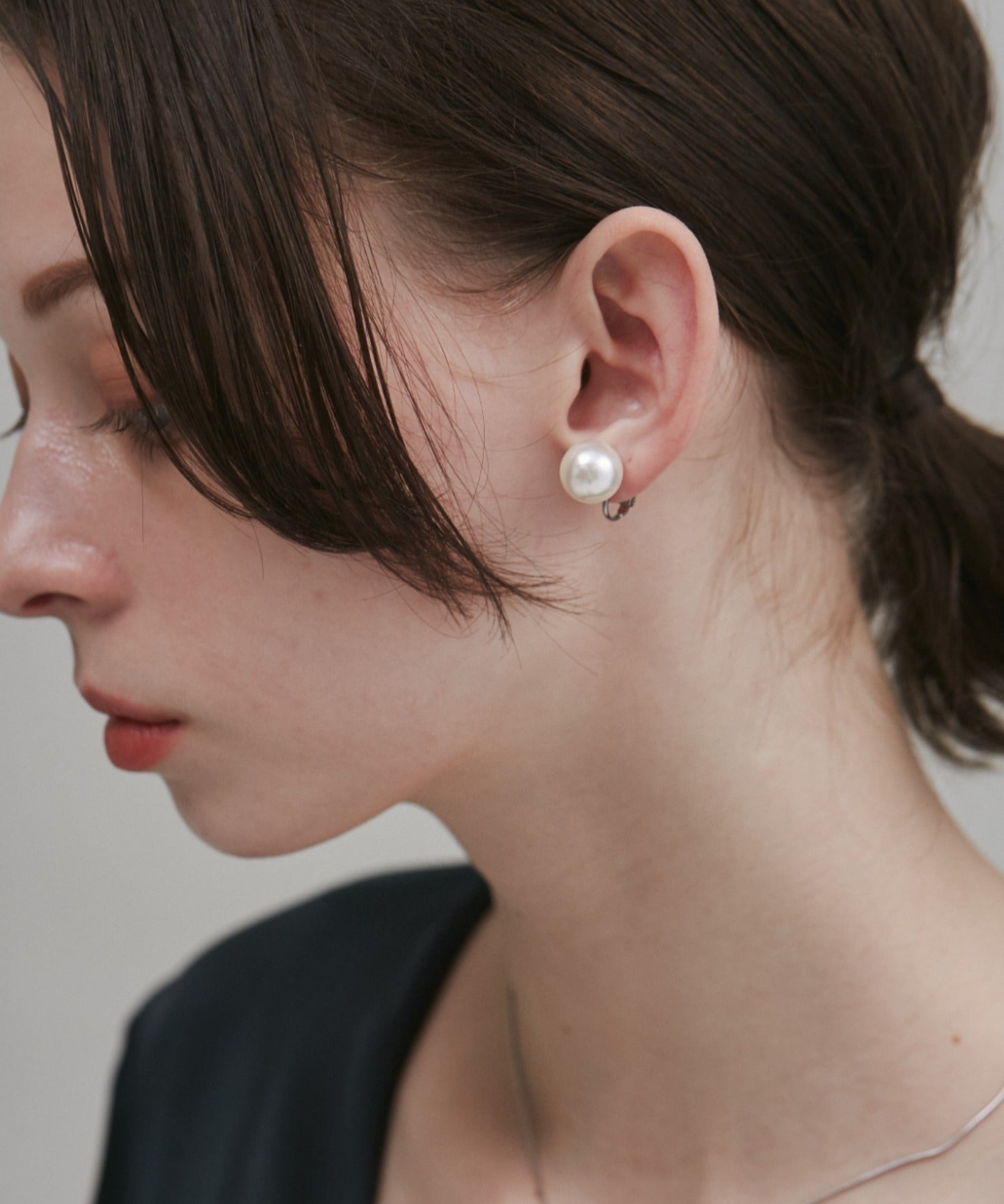 ciite' シーテ イヤリング 【 金属アレルギー対応 】 シンプルパールイヤリング サージカルステンレス (両耳用)