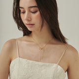 ciite' シーテ ネックレス 【 金属アレルギー対応 】 simple ribbon necklace / シンプル リボン ネックレス サージカルステンレス