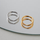 ciite' シーテ リング 【 金属アレルギー対応 】 ビジュークロスリング サージカルステンレス