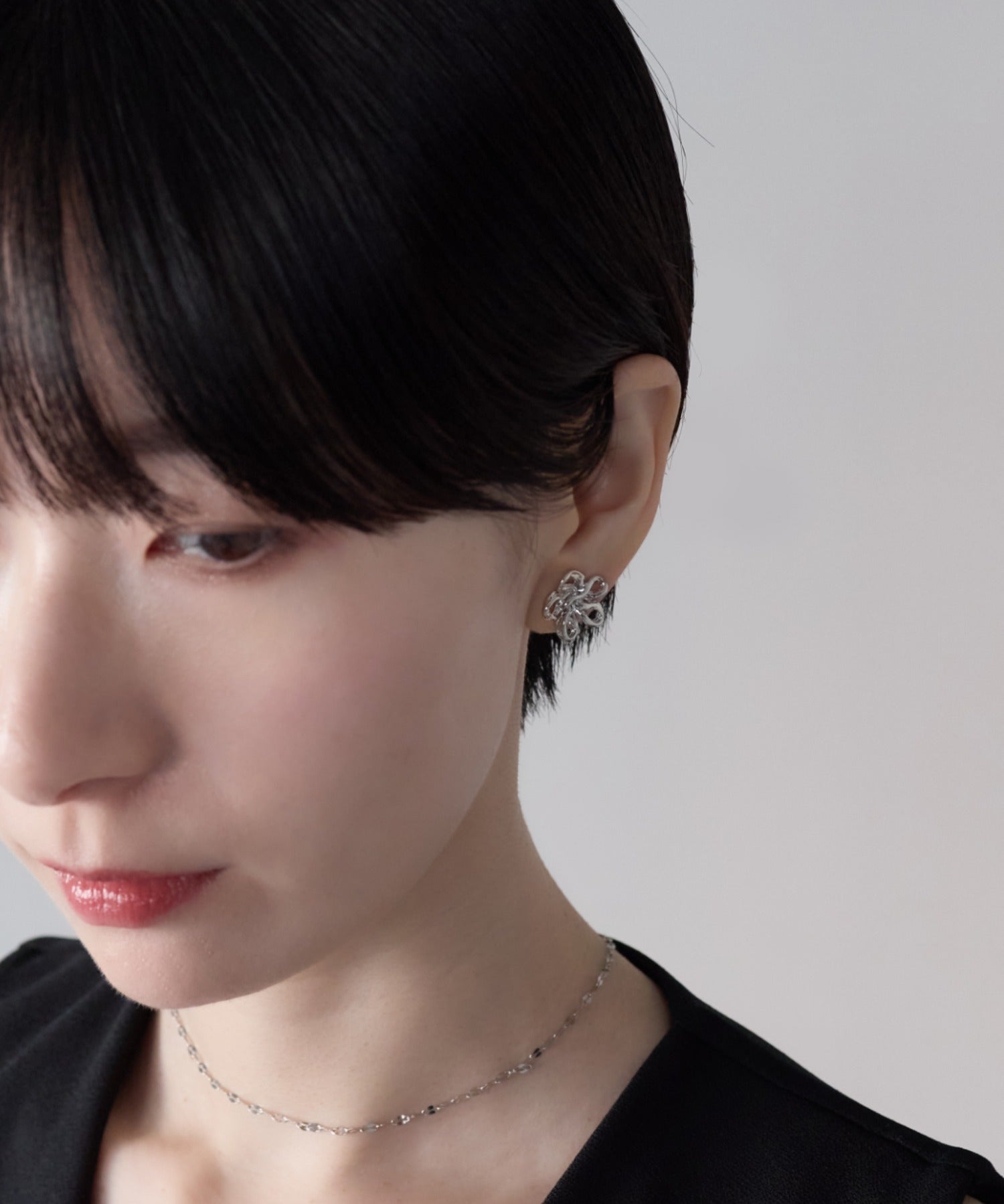 ciite' シーテ イヤリング シリコン付 フラワーデザイン イヤリング