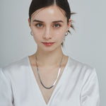 ciite' シーテ ネックレス 【 金属アレルギー対応 】 4mm スネークチェーンネックレス サージカルステンレス