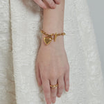 ciite' シーテ ブレスレット 【 金属アレルギー対応 】 ハートペンダント ブレスレット サージカルステンレス