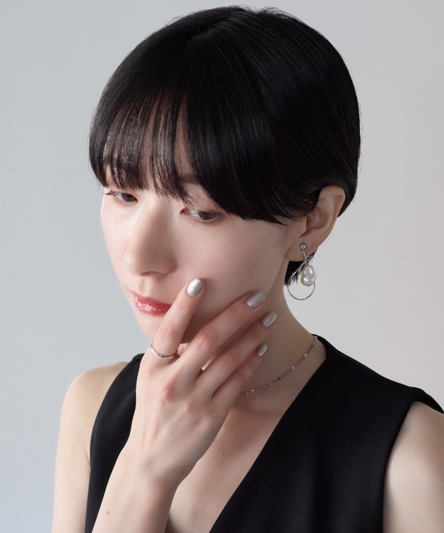 ciite' シーテ イヤリング シリコン付 デザインパール イヤリング
