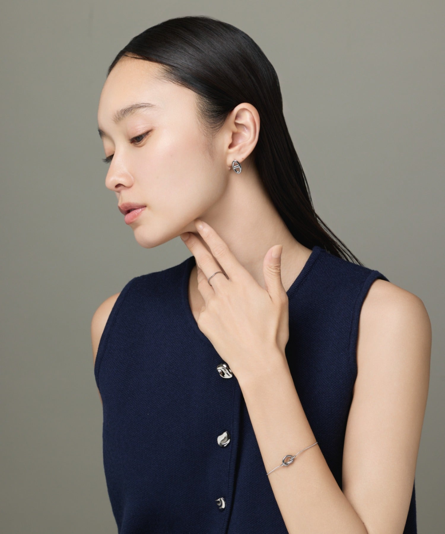 ciite' シーテ ブレスレット 【 金属アレルギー対応 】 ノットブレスレット サージカルステンレス