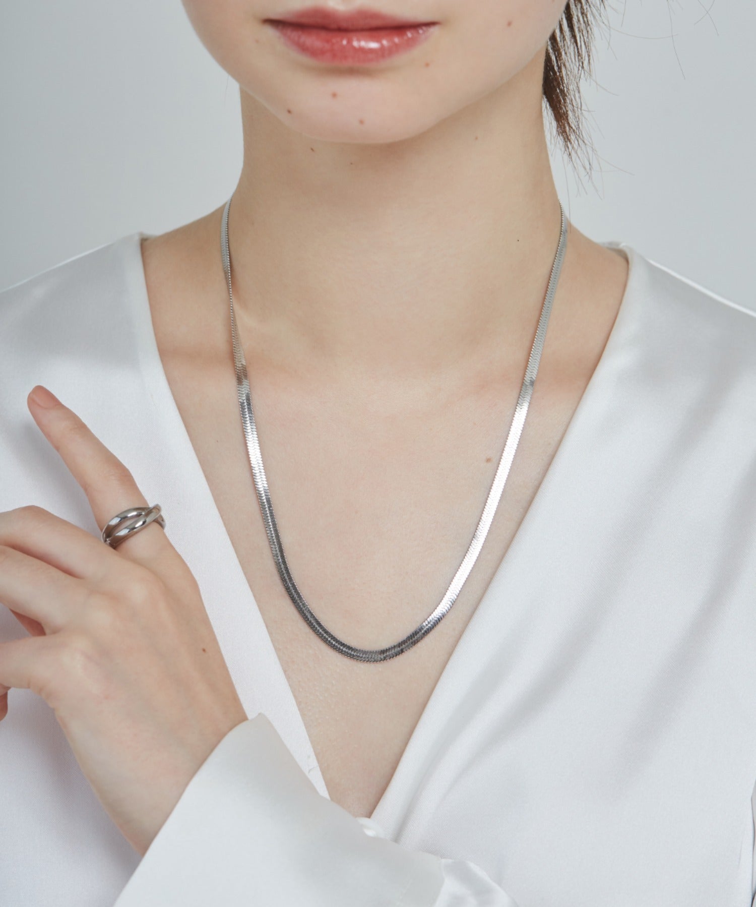 ciite' シーテ ネックレス 【 金属アレルギー対応 】 4mm スネークチェーンネックレス サージカルステンレス