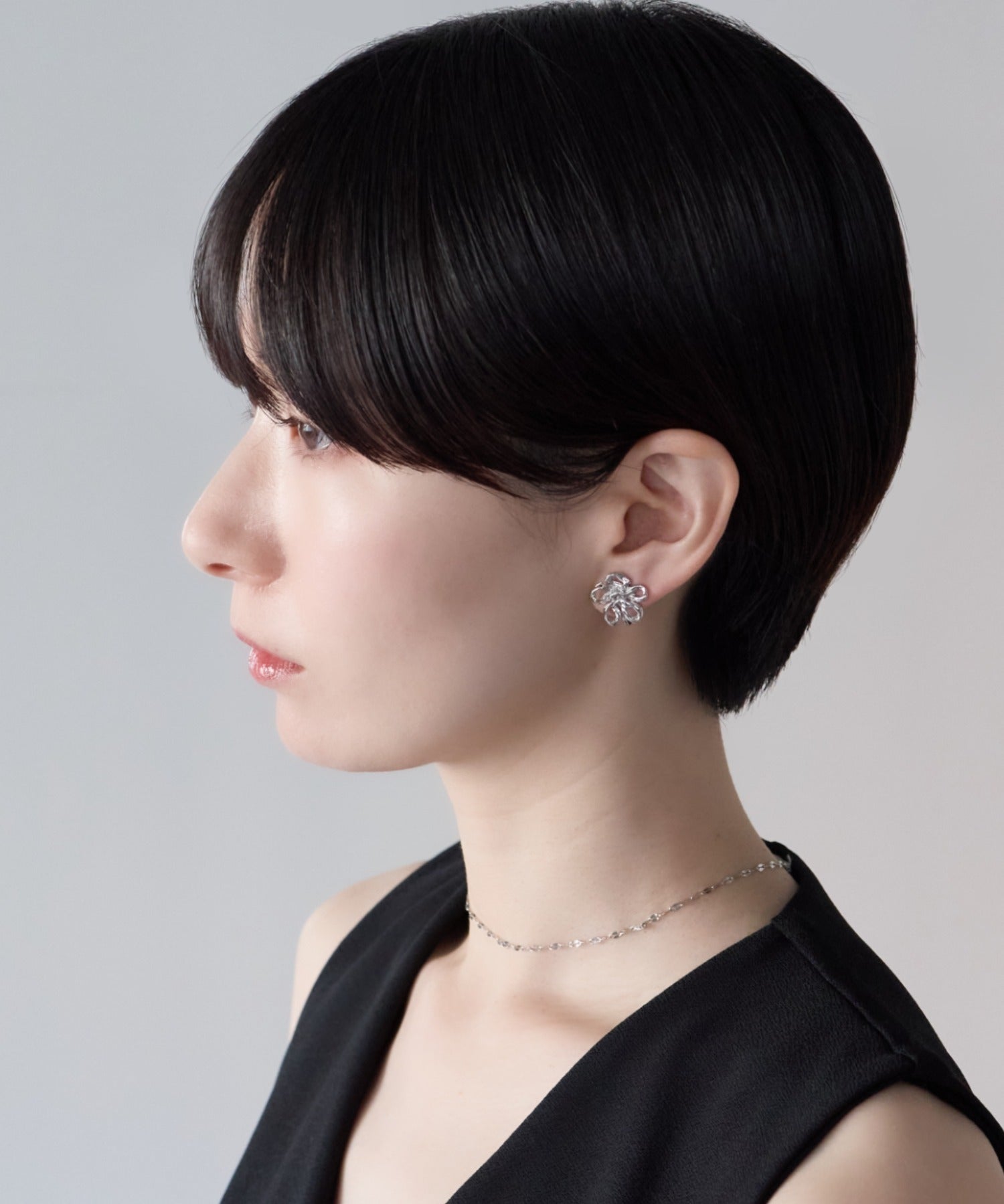 ciite' シーテ イヤリング シリコン付 フラワーデザイン イヤリング